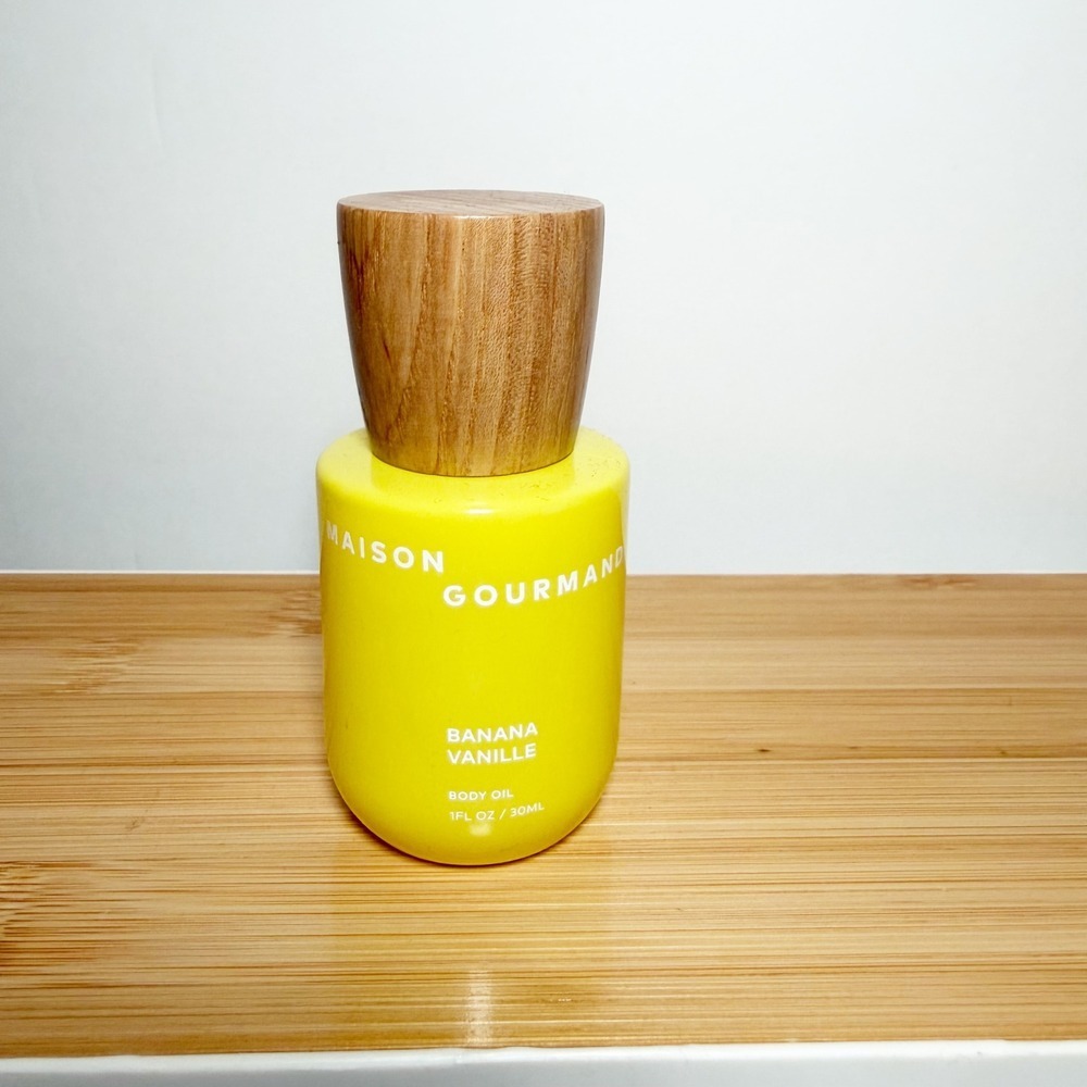 Maison Gourmand Banana Vanille Body Oil 1 fl oz 30ml Spray Bottle